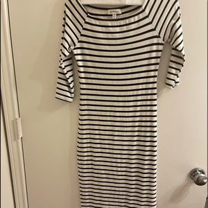 long sleeve stripped dress